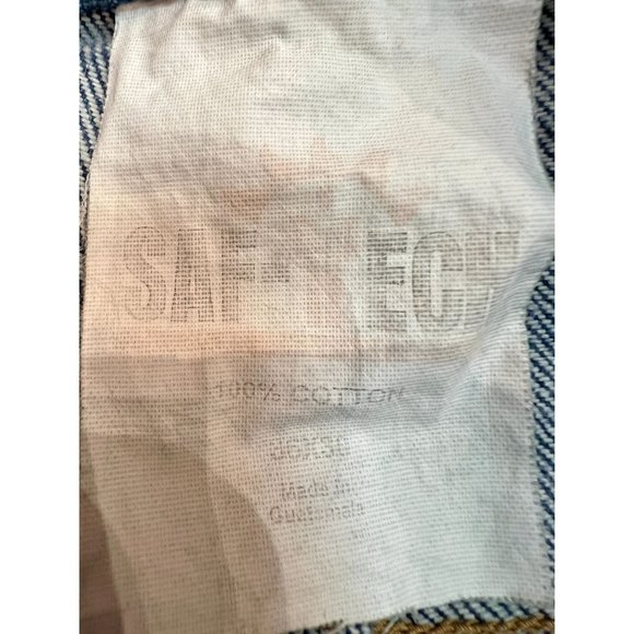 Saf-Tech Flame Resistant Carpenter Jeans HRC2 Blue Straight Leg Cotton 36x30 EUC - Picture 11 of 16